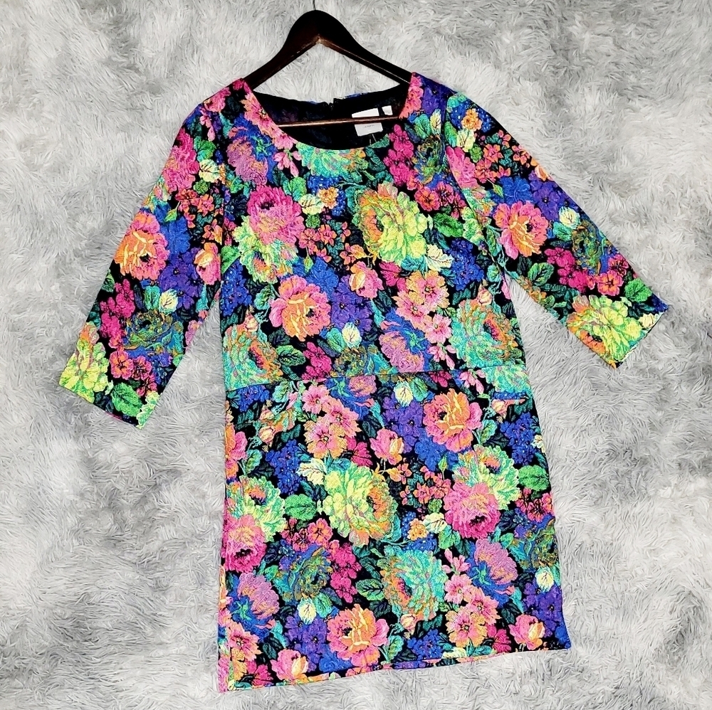Anthropologie HD in Paris Floral Shift Dress, Small - Picture 2 of 5